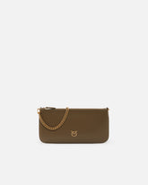 Horizontal Flat Bag in pelle - | Pinko