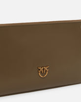 Horizontal Flat Bag in pelle - | Pinko