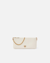 Horizontal Flat Bag ze skóry - Biały | Pinko