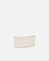 Horizontal Flat Bag aus Leder - Weiß | Pinko