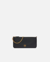Horizontal Flat Bag in pelle - Nero | Pinko