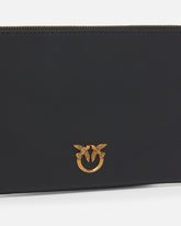 Horizontal Flat Bag de piel - | Pinko