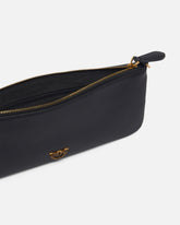 Horizontal Flat Bag in pelle - Nero | Pinko