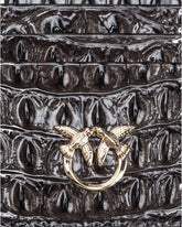 Porta carte in pelle stampa cocco PINKO Galleria - | Pinko