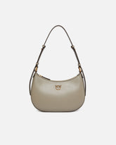 Borsa piccola a spalla Love Bag Half Moon Simply - Beige | Pinko