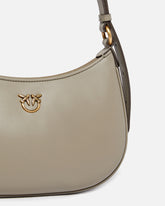 Borsa piccola a spalla Love Bag Half Moon Simply - Beige | Pinko