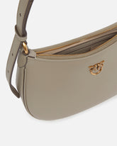 Borsa piccola a spalla Love Bag Half Moon Simply - Beige | Pinko