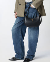 Borsa piccola a spalla Love Bag Half Moon Simply - Nero | Pinko