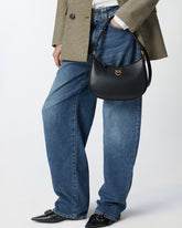Small shoulder bag Love Bag Half Moon Simply - Black | Pinko