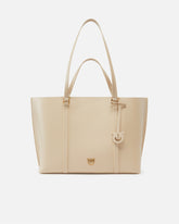 MAXI BORSA SHOPPER IN PELLE BOTTALATA - | Pinko