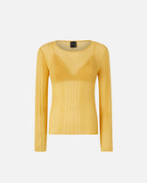 Maglia semitrasparente a costine - | Pinko