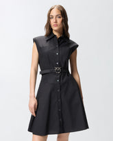 Shirt dress with Love Birds belt - | Pinko