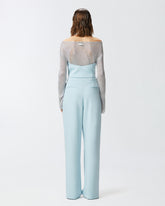 Pantaloni larghi eleganti con pinces - | Pinko