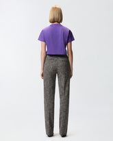 T-shirt with crystal-embroidered Love Birds logo - | Pinko