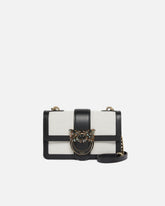 Mini borsa Love Bag a tracolla con profili in pelle - | Pinko