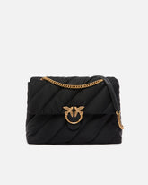 Borsa a tracolla maxi Extra Love Bag Puff in nylon trapuntato - | Pinko