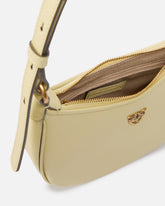 Baby borsa a spalla Half Moon in pelle - Giallo | Pinko