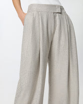 Pantalones de pierna ancha con strass - | Pinko
