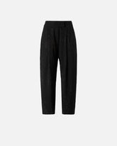 Wide-leg trousers with rhinestones - | Pinko