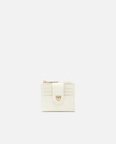 Cartera pequeña de piel lisa con logotipo - | Pinko