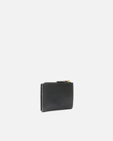 Small smooth leather wallet with logo - | Pinko