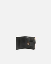 Small smooth leather wallet with logo - | Pinko