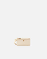 Porta carte rettangolare in pelle con laccio da polso - | Pinko