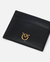 Porte-cartes en cuir avec logo Love Birds - | Pinko
