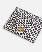 Porta carte stampa rettile pois - | Pinko