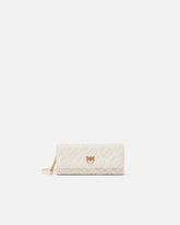 Portafoglio rettangolare in pelle Monogram con tracolla - | Pinko