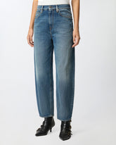 Soft denim balloon-fit jeans - | Pinko