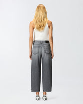 Jeans balloon in denim grigio - Grigio | Pinko