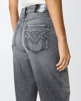 Jeans balloon in denim grigio - Grigio | Pinko
