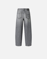 Jeans balloon in denim grigio - Grigio | Pinko