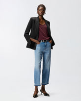 Jeans balloon fit con scoloriture - Blu | Pinko