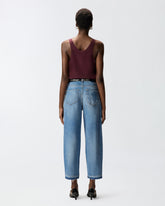 Jeans balloon fit con scoloriture - Blu | Pinko