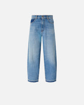 Jeans balloon fit con scoloriture - Blu | Pinko