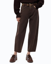 Pantalon barrel en bull denim - Marron | Pinko