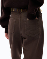 Pantalon barrel en bull denim - Marron | Pinko