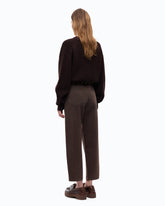 Pantalon barrel en bull denim - Marron | Pinko