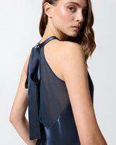 Top fluido con fiocco - | Pinko