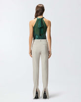 Top fluido con fiocco - | Pinko