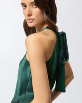 Top fluido con fiocco - | Pinko