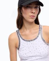 Top im Rippstrick mit Schmuckstickerei - | Pinko