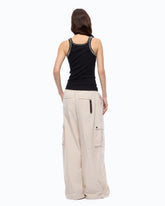 Ribbed top with bejewelled embellishment - | Pinko