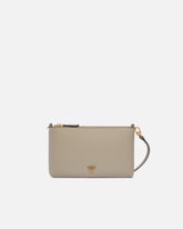 Pochette plate en cuir avec logo Love Birds - | Pinko