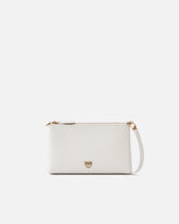 Pochette piatta in pelle con logo Love Birds - | Pinko