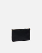 Pochette piatta in pelle con logo Love Birds - | Pinko