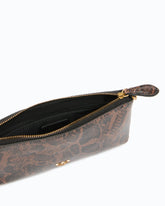 Pochette à bandoulière Mini Flat Horizontal en cuir embossé python - | Pinko