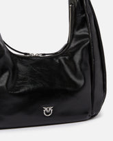 Borsa grande a spalla Hobo Slouchy in pelle lucida - | Pinko